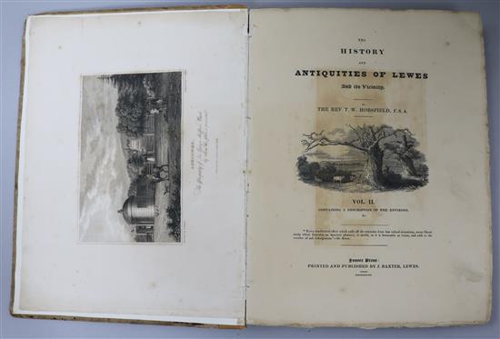 Horsfield, Thomas - The History and Antiquities of Lewes, 2 vols, 4to, London 1824-27